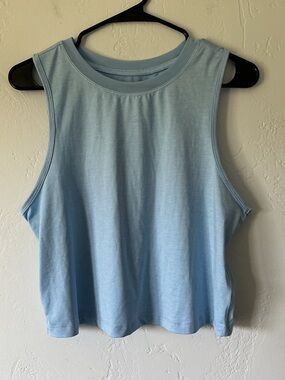Danskin Light Blue Sleeveless Tank Top